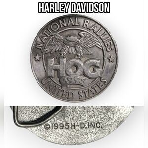 Vintage Harley-Davidson HOG Rallies 1995 Belt Buckle